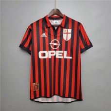 AC Milan 99/00 Home Red&Black Soccer Jersey